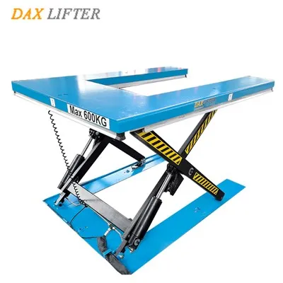 Mesa elevadora de tijera en forma de U